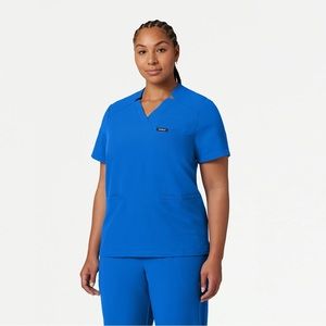 Royal Blue L scrub top